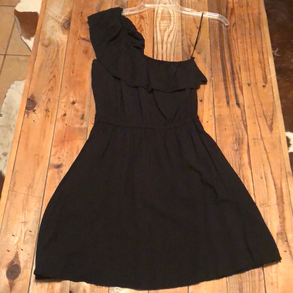 Off the shoulder little black dress